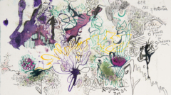 De la serie las enciclopedias ocultas tinta y oleo sobre papel 25 x 17 (2021)