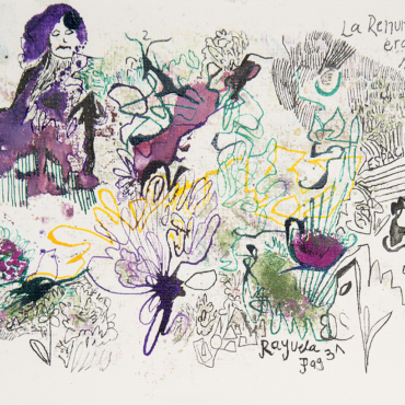 De la serie las enciclopedias ocultas tinta y oleo sobre papel 25 x 17 (2021)