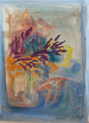 Dolores Castaño Deja vu 2021 Acuarela sobre papel 26,5 x 37