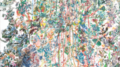 Dolores Castaño Las Erinias Acrilico sobre tela 1,45 x 90 2017