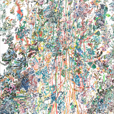 Dolores Castaño Las Erinias Acrilico sobre tela 1,45 x 90 2017