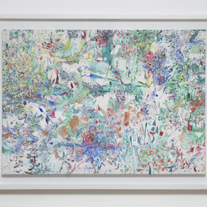 Los jardines derretidos Acrilico sobre tela 1,20 x 80 (con marco) 2018