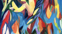 entre la cosa y el ojo óleo sobre papel 50 x 70 cm