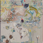 geisha acrilico sobre tela 50 x 50